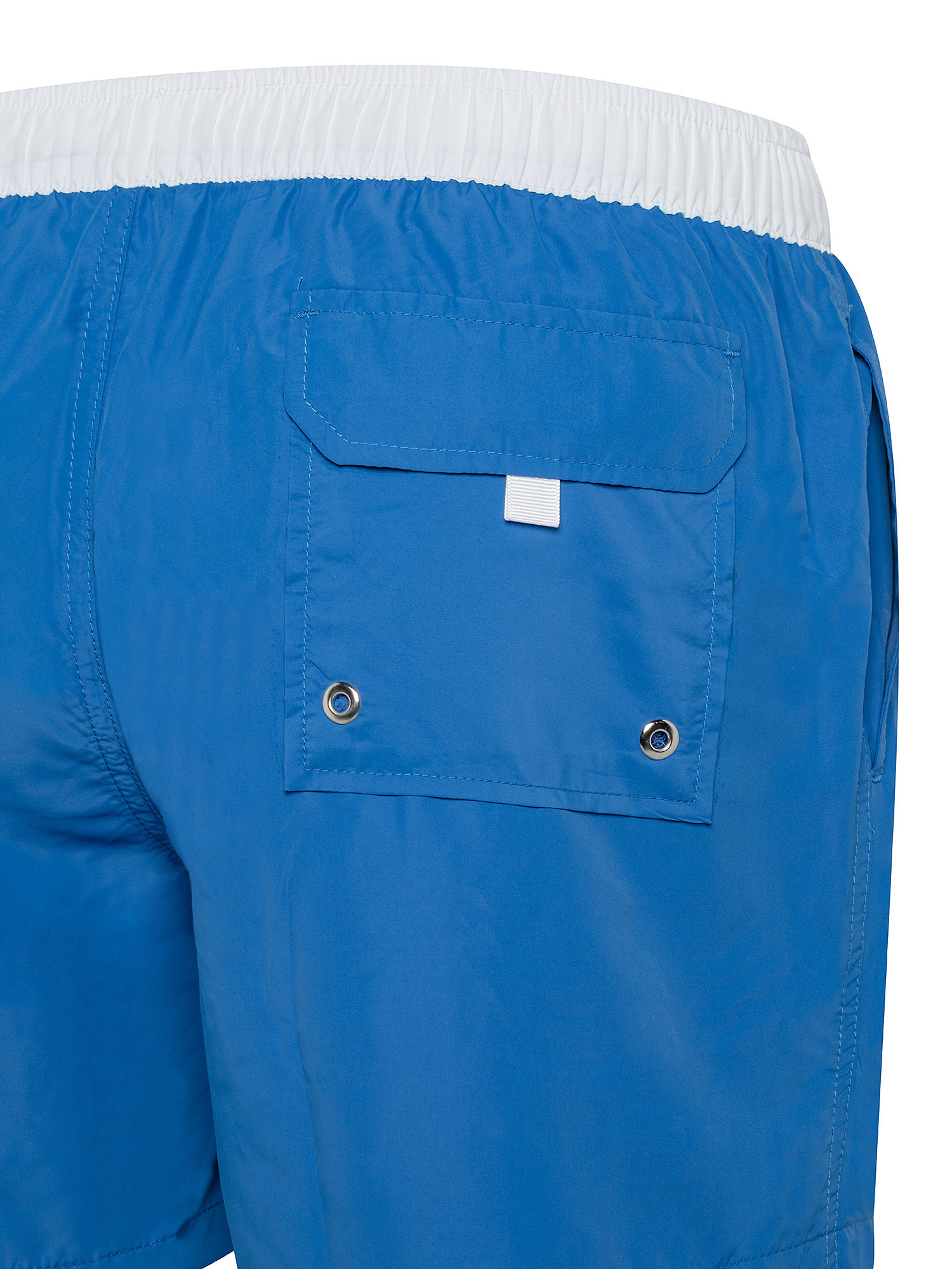 Nylon swim shorts with regular fit drawstring, Light Blue, large image number 2