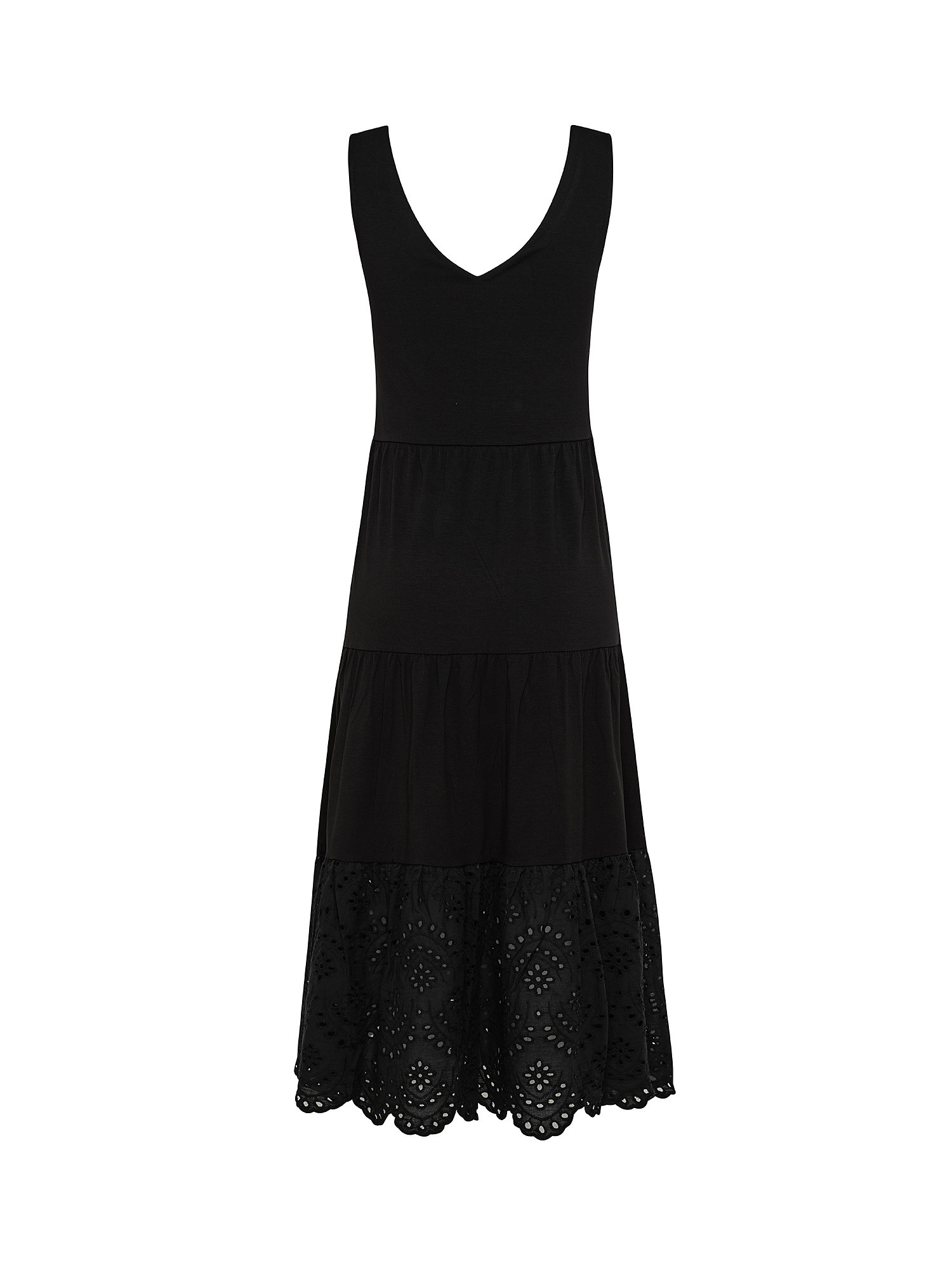 Dress with flounces, Black, large image number 1