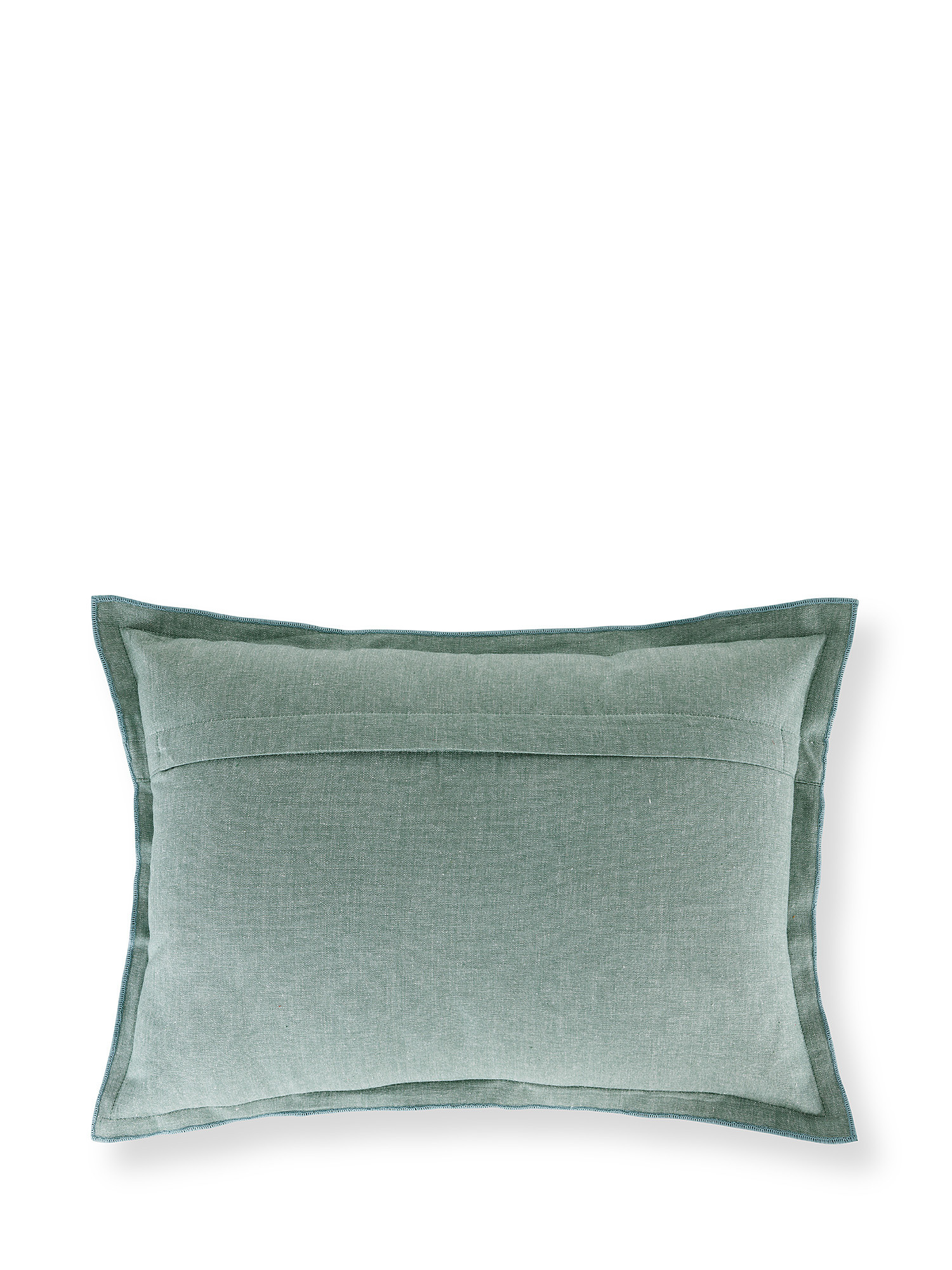 Solid color cotton cushion 45x45cm, Green, large image number 1