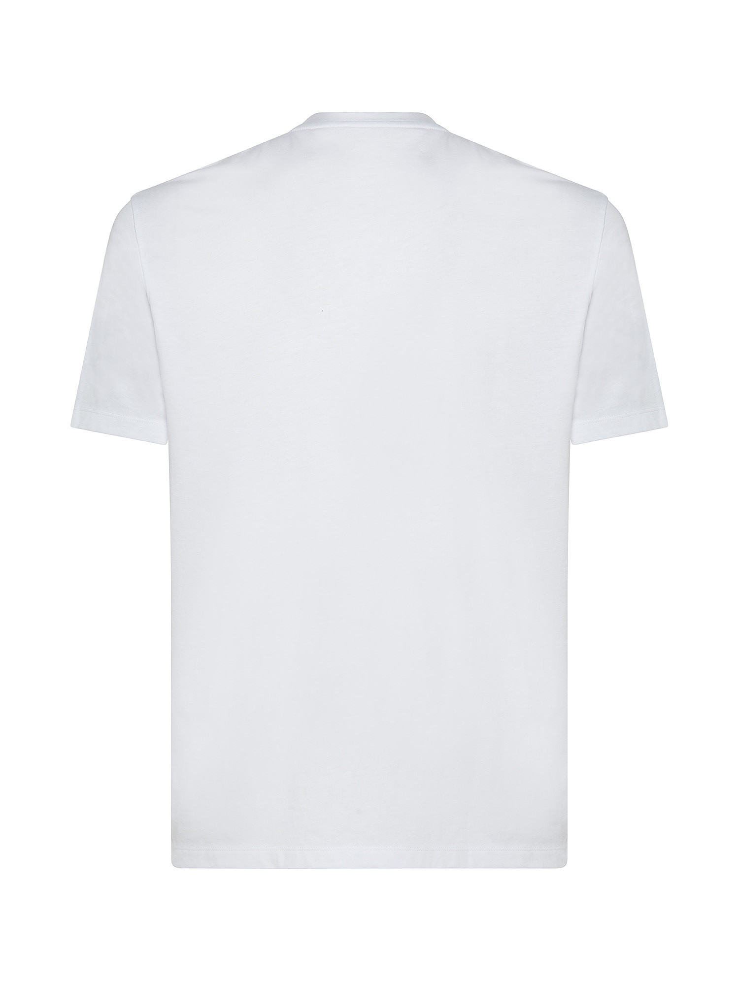 Armani Exchange - Regular fit T-shirt in organic cotton with logo, White, large image number 1