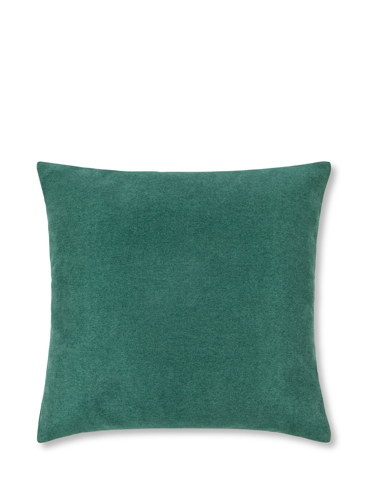 Cuscino con cuore applicato 45x45cm, Verde, large image number 1