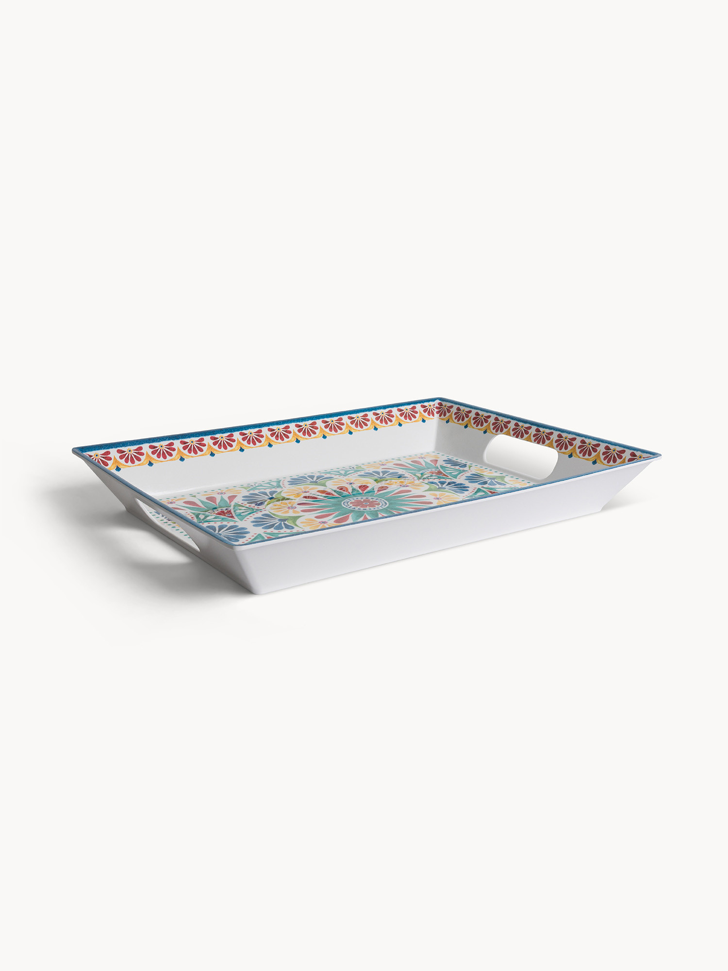 Vassoio rettangolare in melammina Artisan, Multicolor, large image number 0