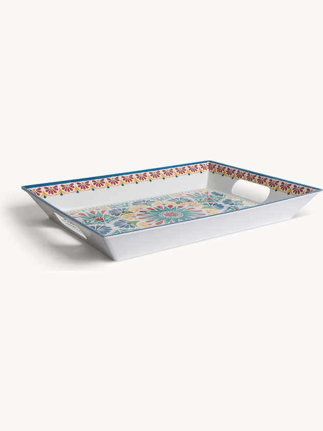 Artisan melamine rectangular tray
