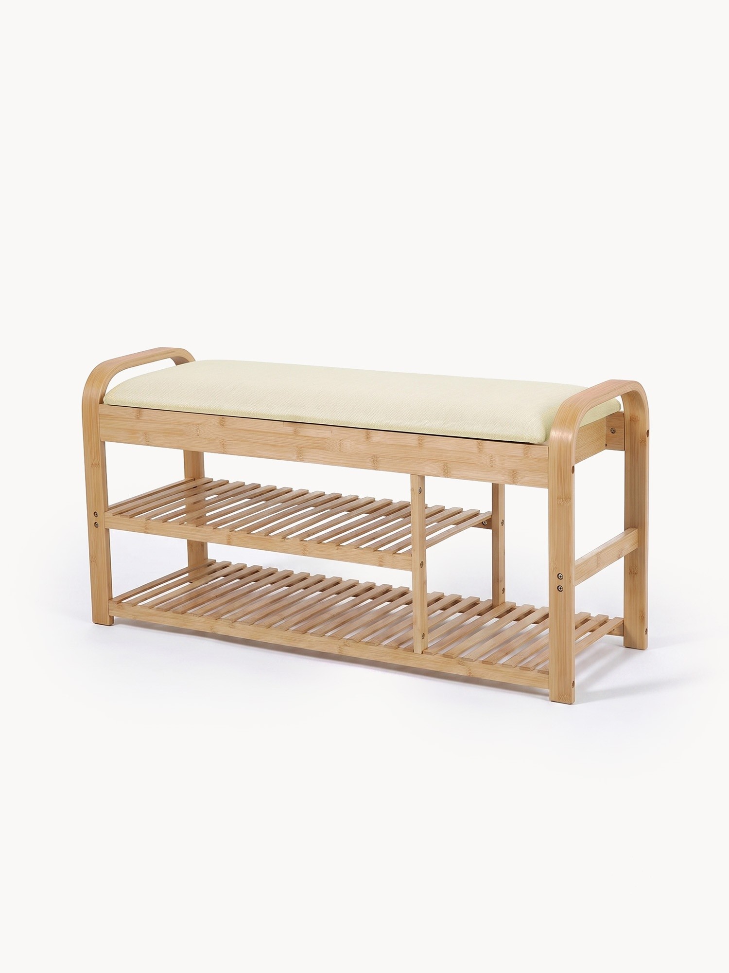 Natural Bamboo Coat Rack, Natural, large image number 0