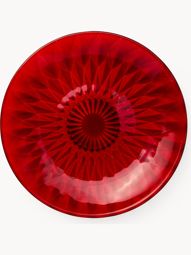 Printed sprayed glass fruit plate