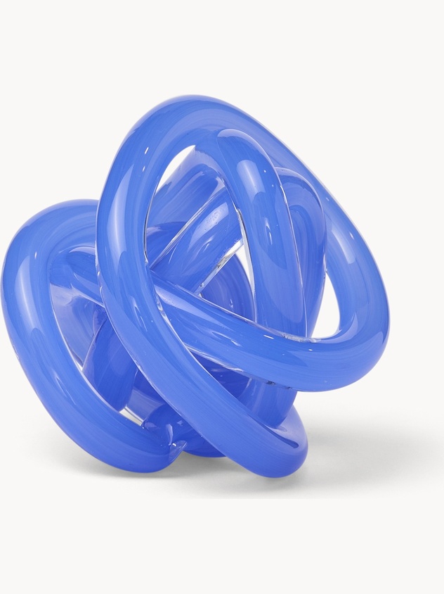 Handmade colored glass knot