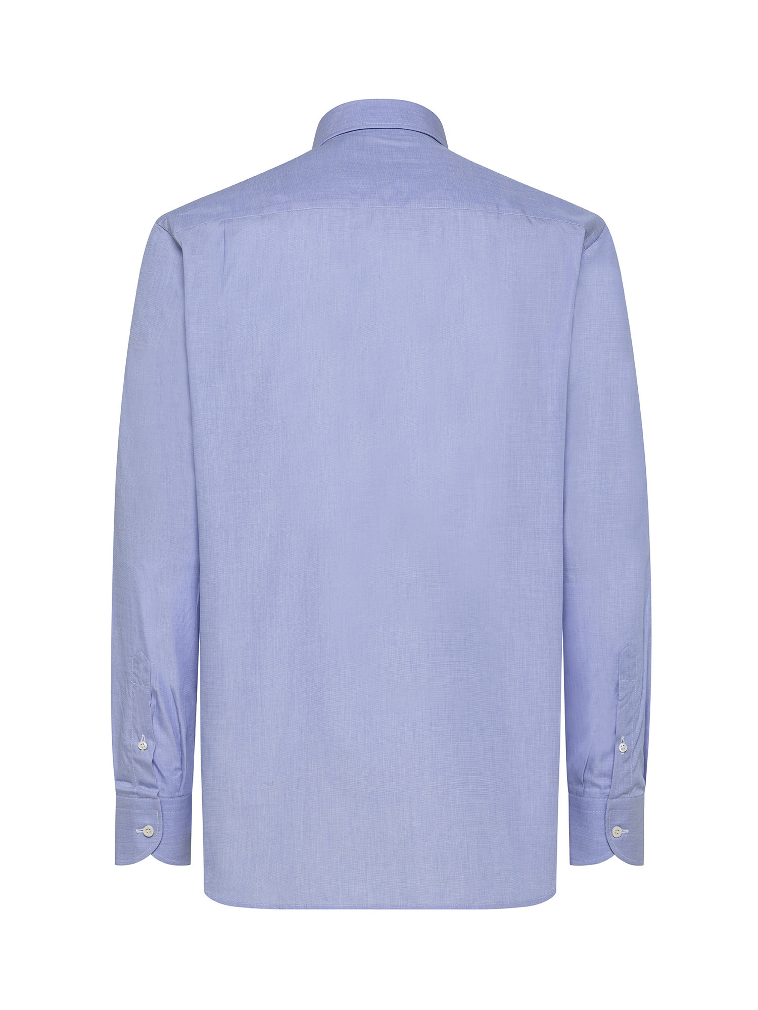 Regular fit shirt in pure cotton, Blue Celeste, large image number 2