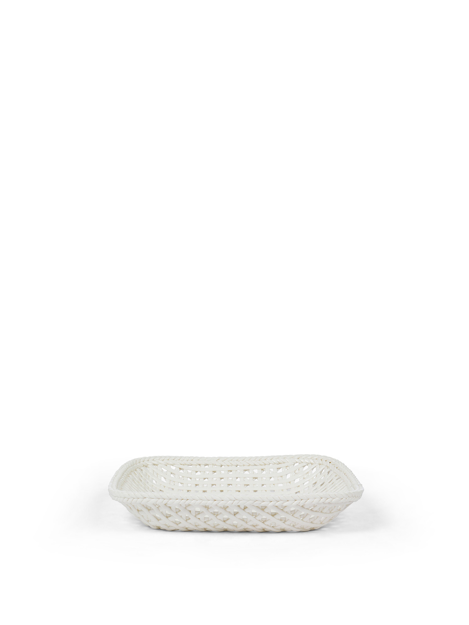 Solid color porcelain saucer, White, large image number 0