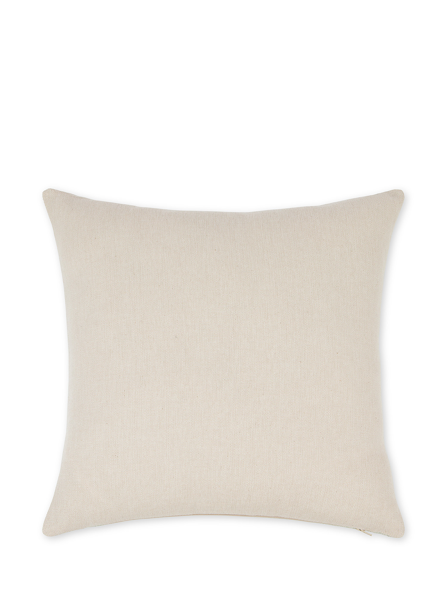 45x45 cm cushion in cotton and linen, Beige, large image number 1