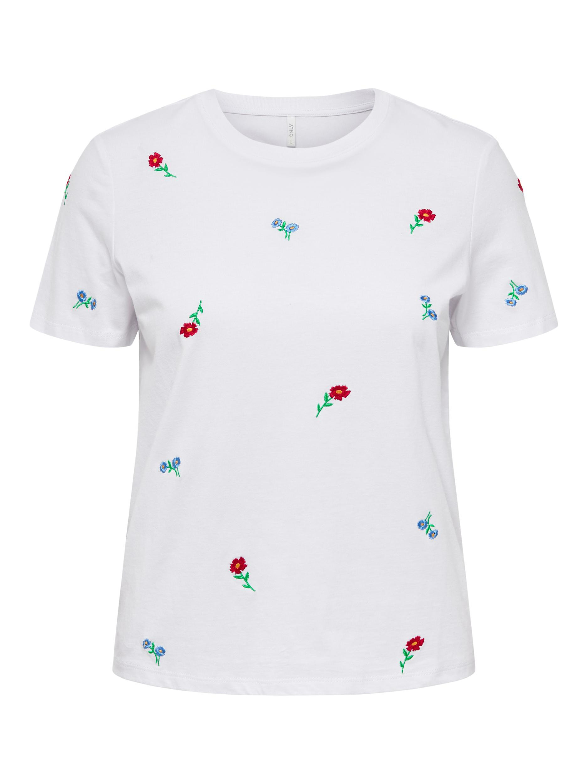 Only - Regular fit T-shirt with print, White 1, large image number 0