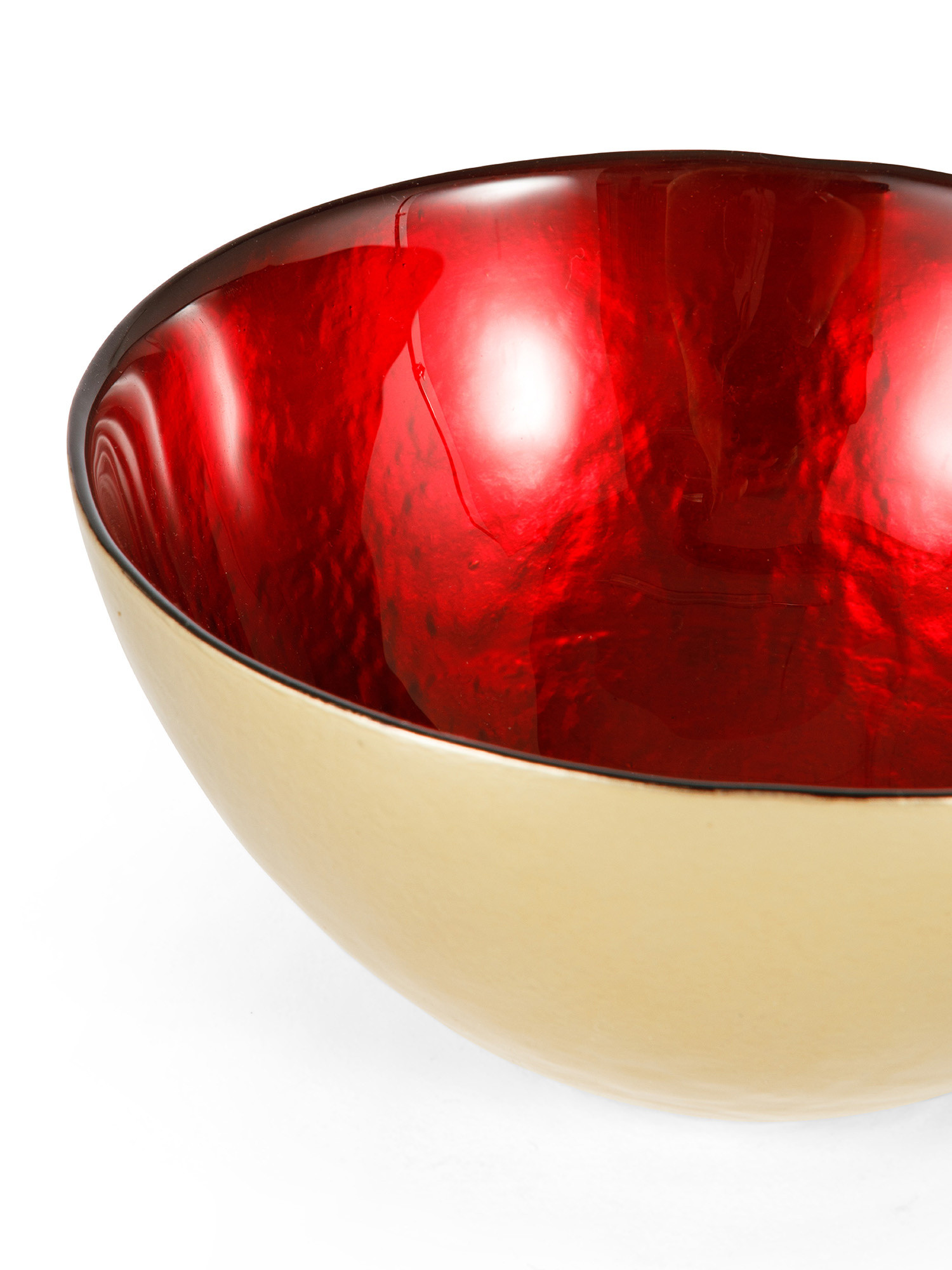 Glass bowl, Gold, large image number 1