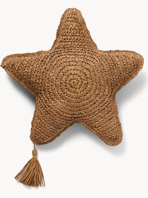 Cuscino con ricamo geometrico