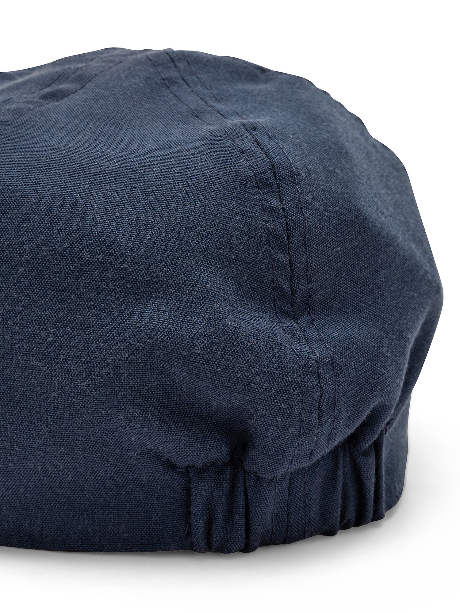 Cappello tessuto oxford tinta unita, Blu, large
