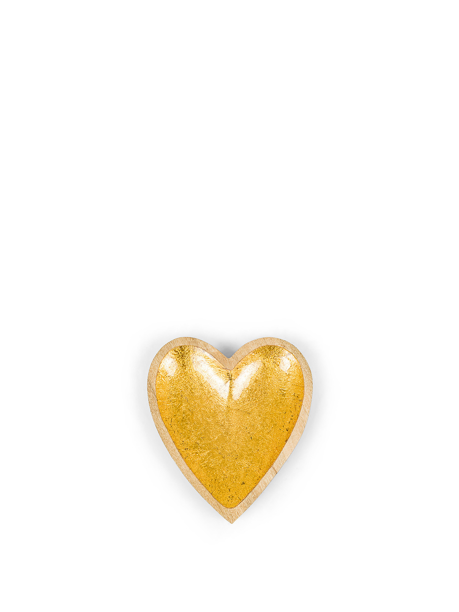 Heart-shaped mango wood plate, Beige, large image number 0