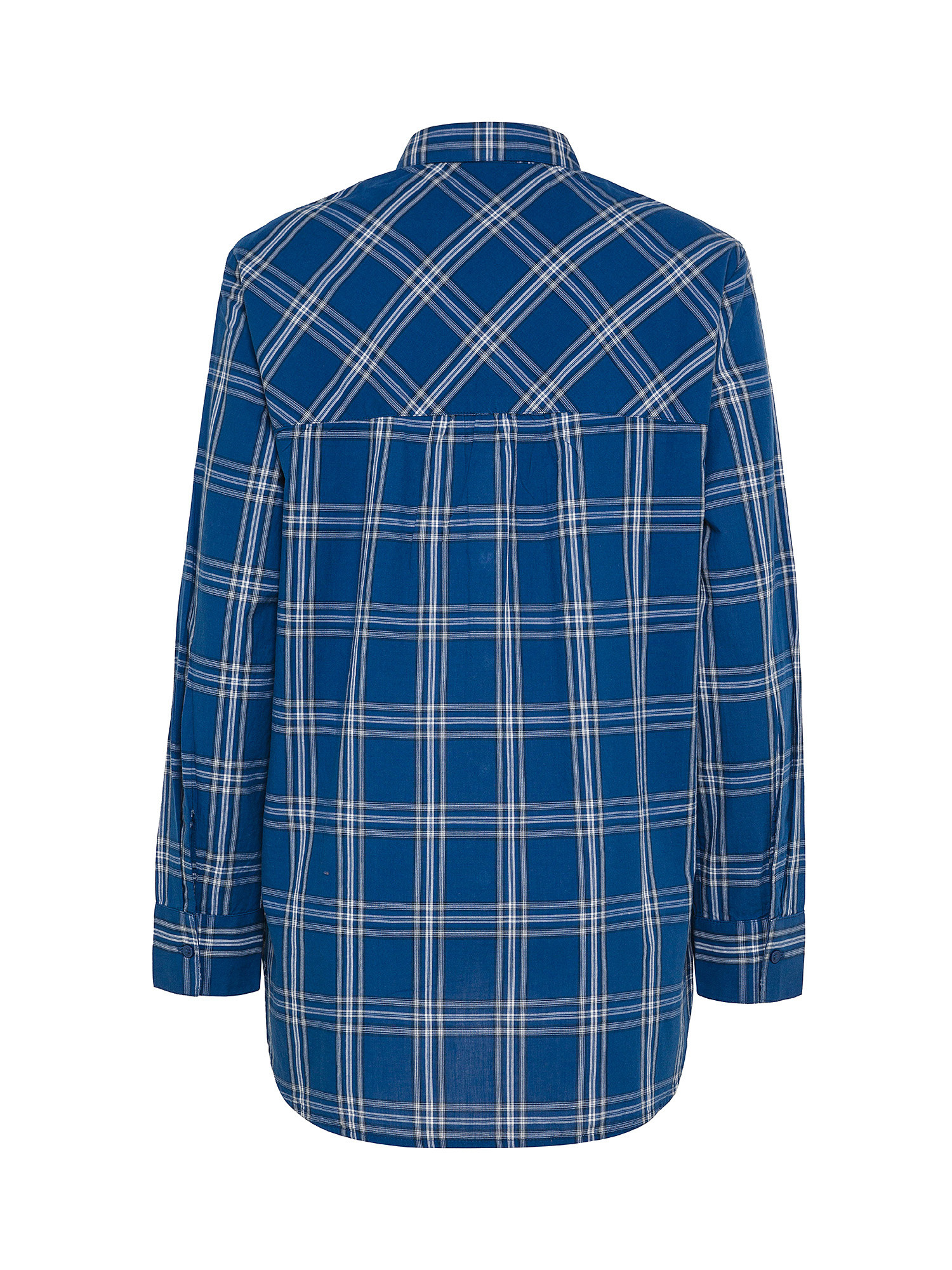 Checked blouse, Blue, large image number 1