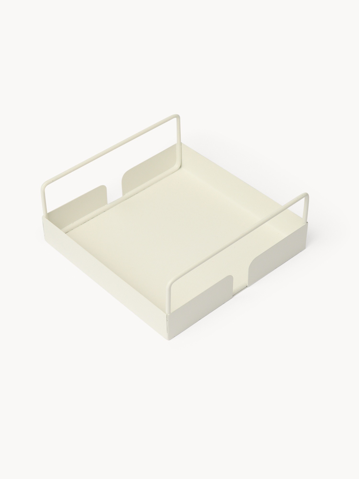 Porta tovaglioli in ferro smaltato - Prezzo di lancio, Bianco, large image number 1