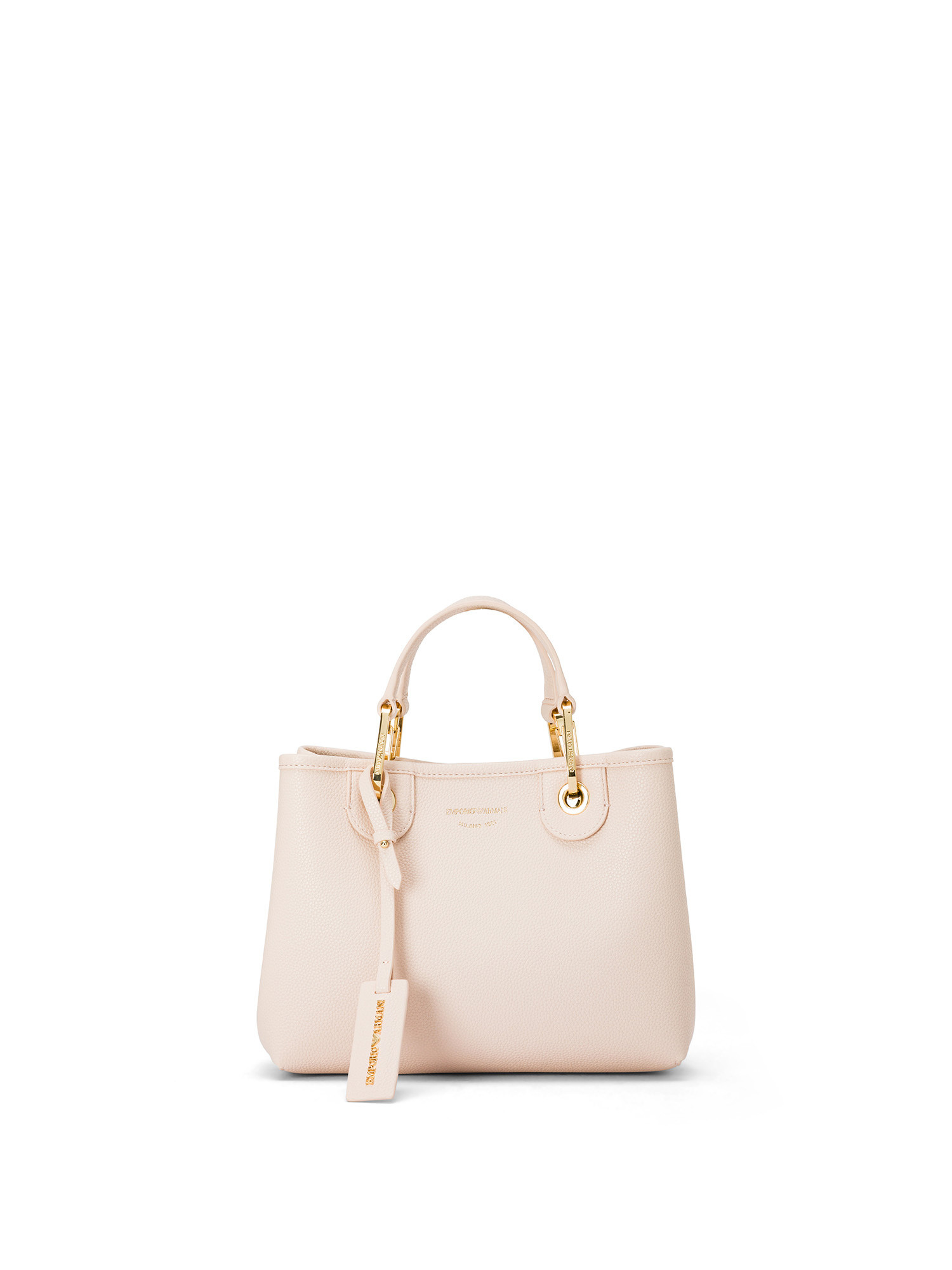 Emporio Armani - Small handbag with deer print, Powder Pink, large image number 0