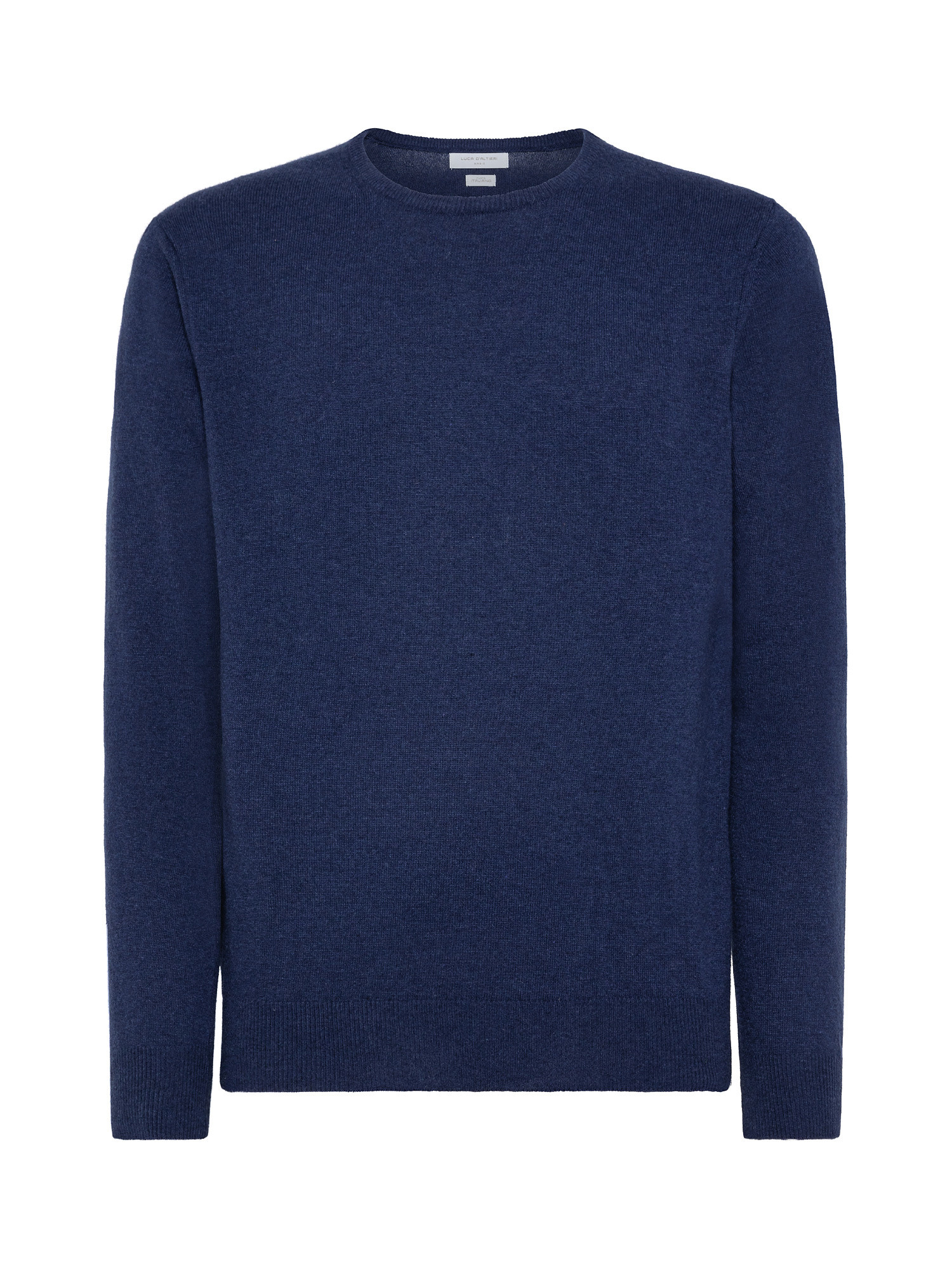 Basic cashmere blend pullover, Blue, large image number 0