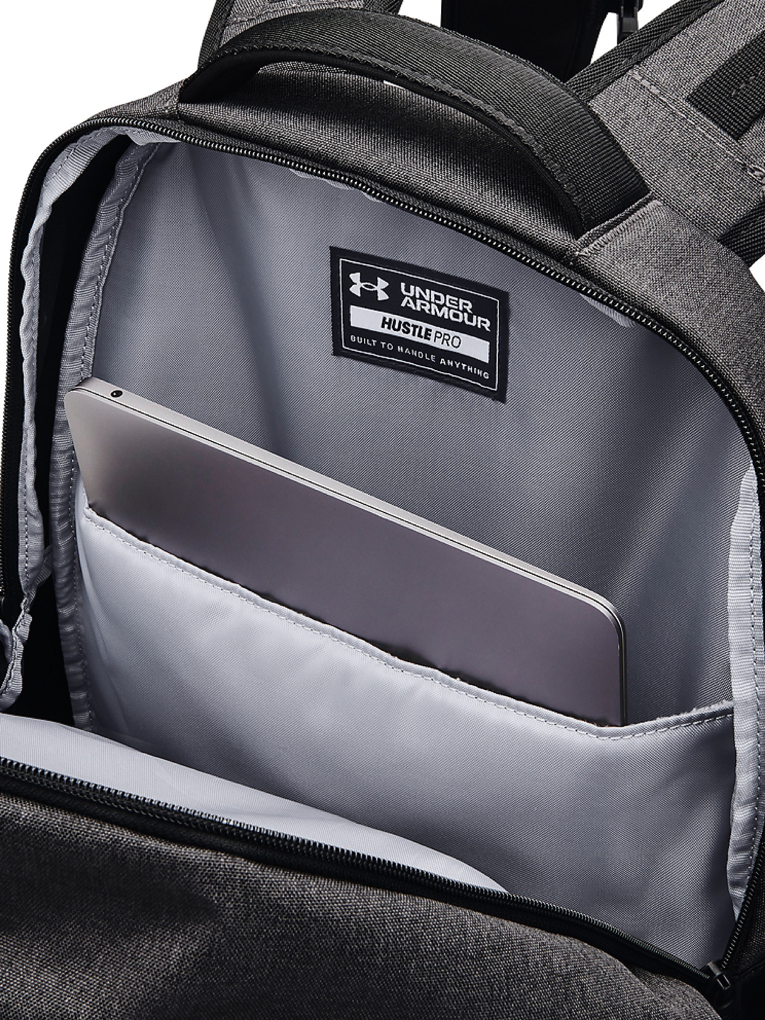 Under Armour - UA Hustle Pro Backpack, Black, large image number 3