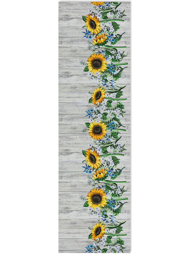 PVC kitchen mat with sunflower print