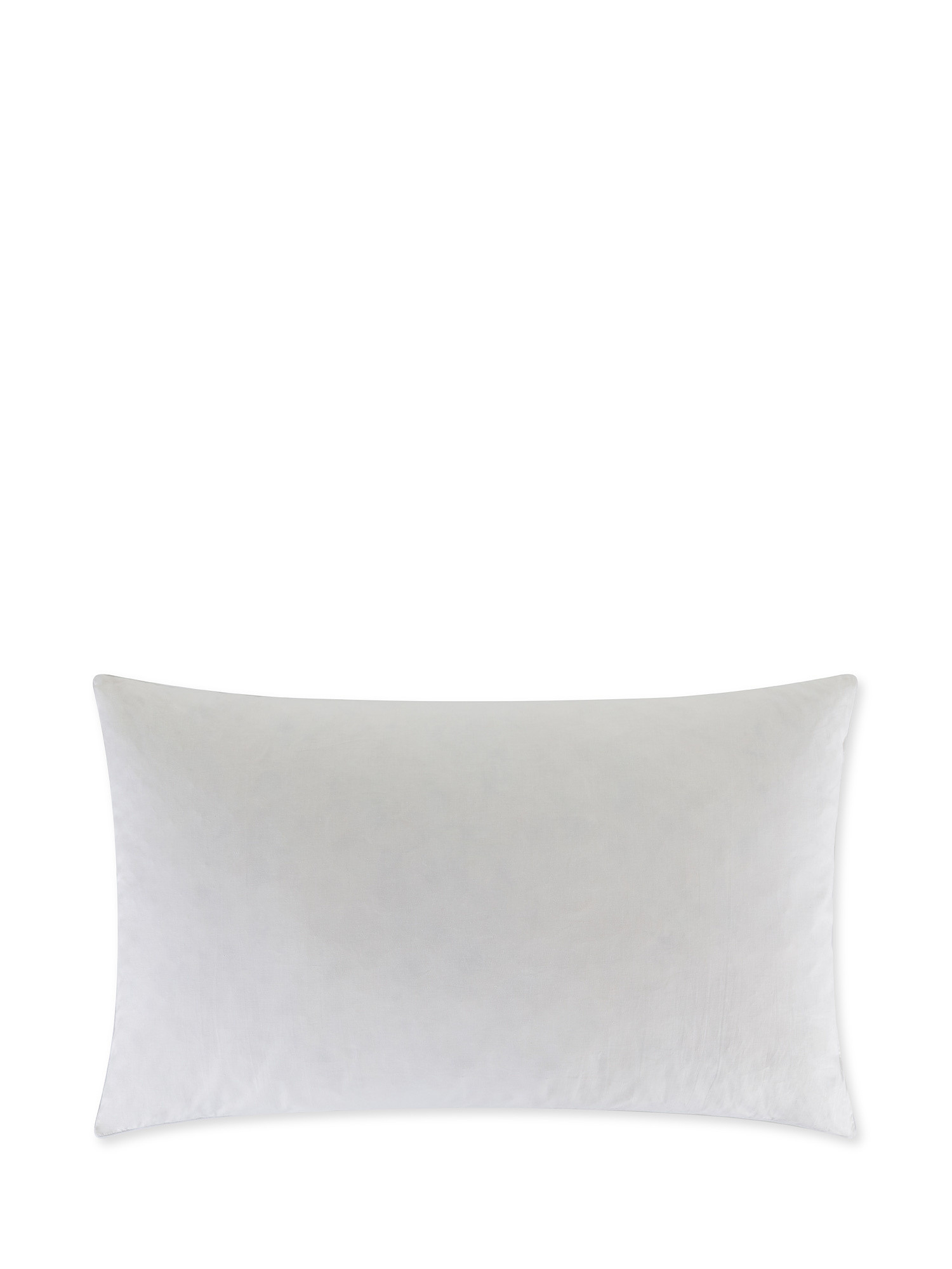Feather padded cotton pillow, White, large image number 0