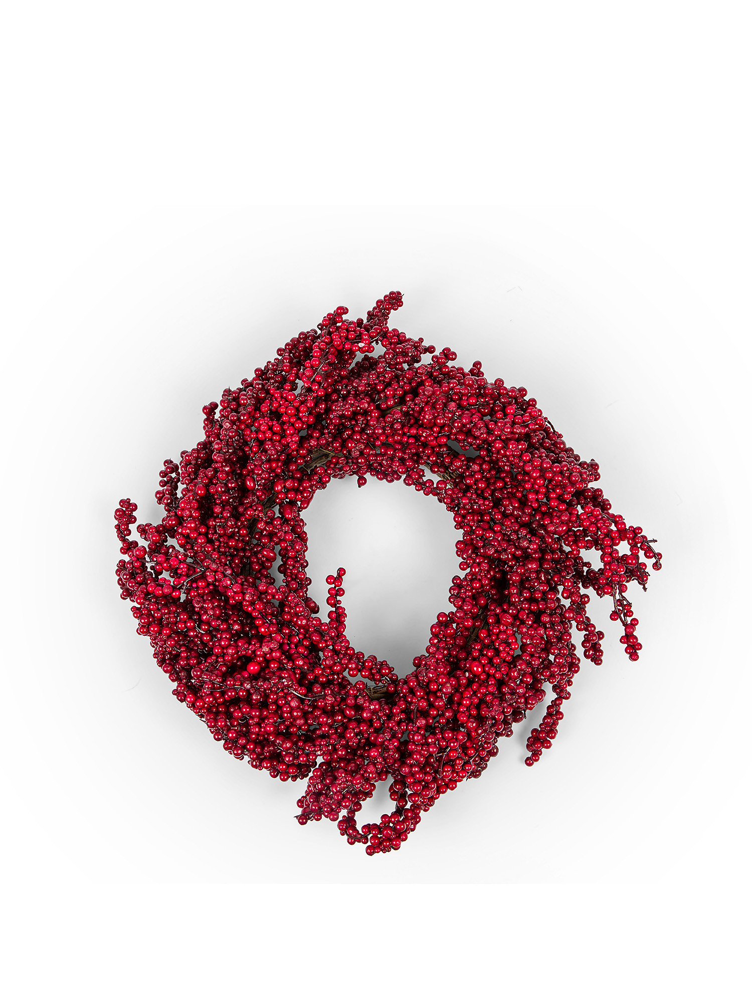 Decorative wreath with berries, Red, large image number 0