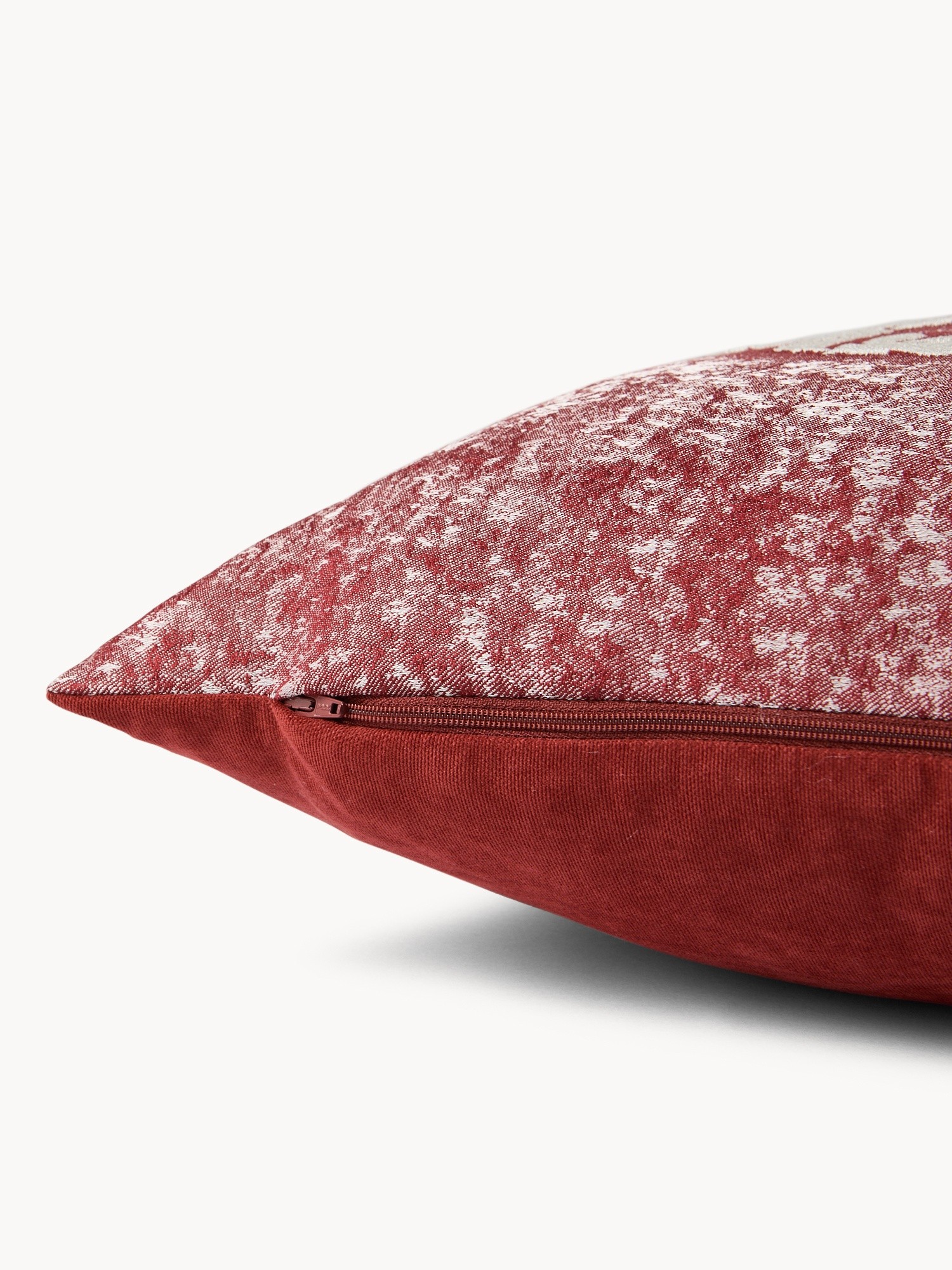 50x50 cm damask pillow, Red, large image number 2