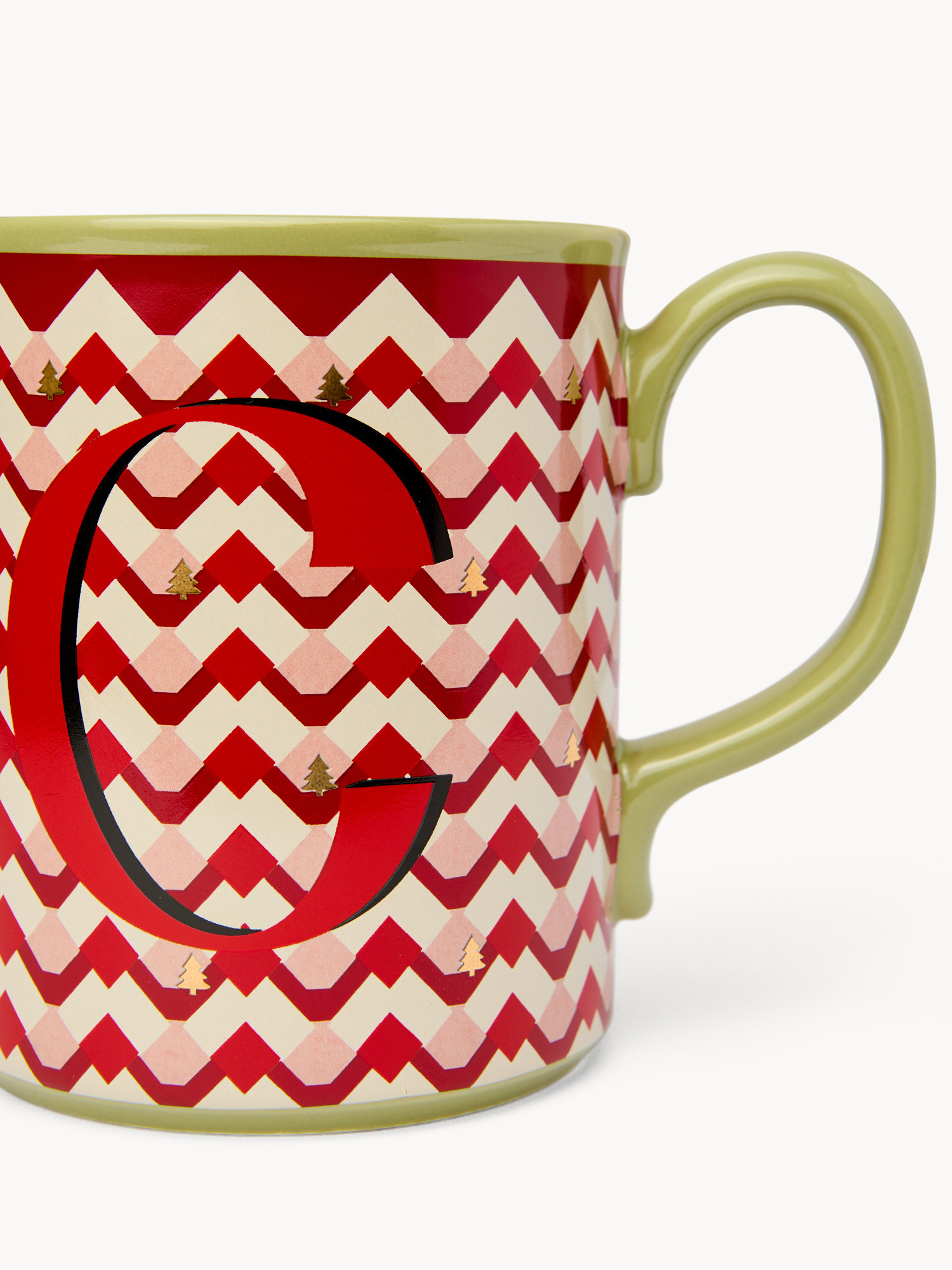 Ceramic mug letter C, Red, large image number 1