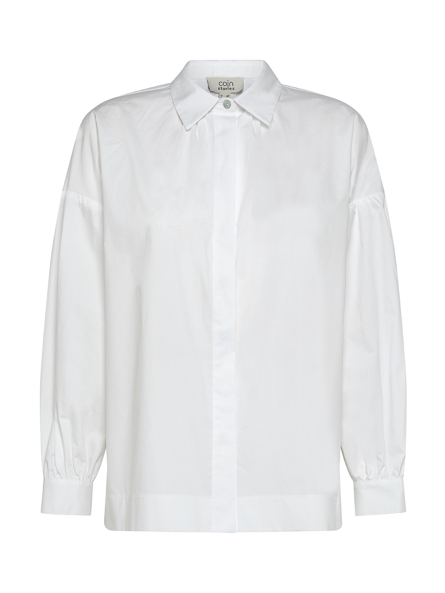 Shirt in popeline, White, large image number 0