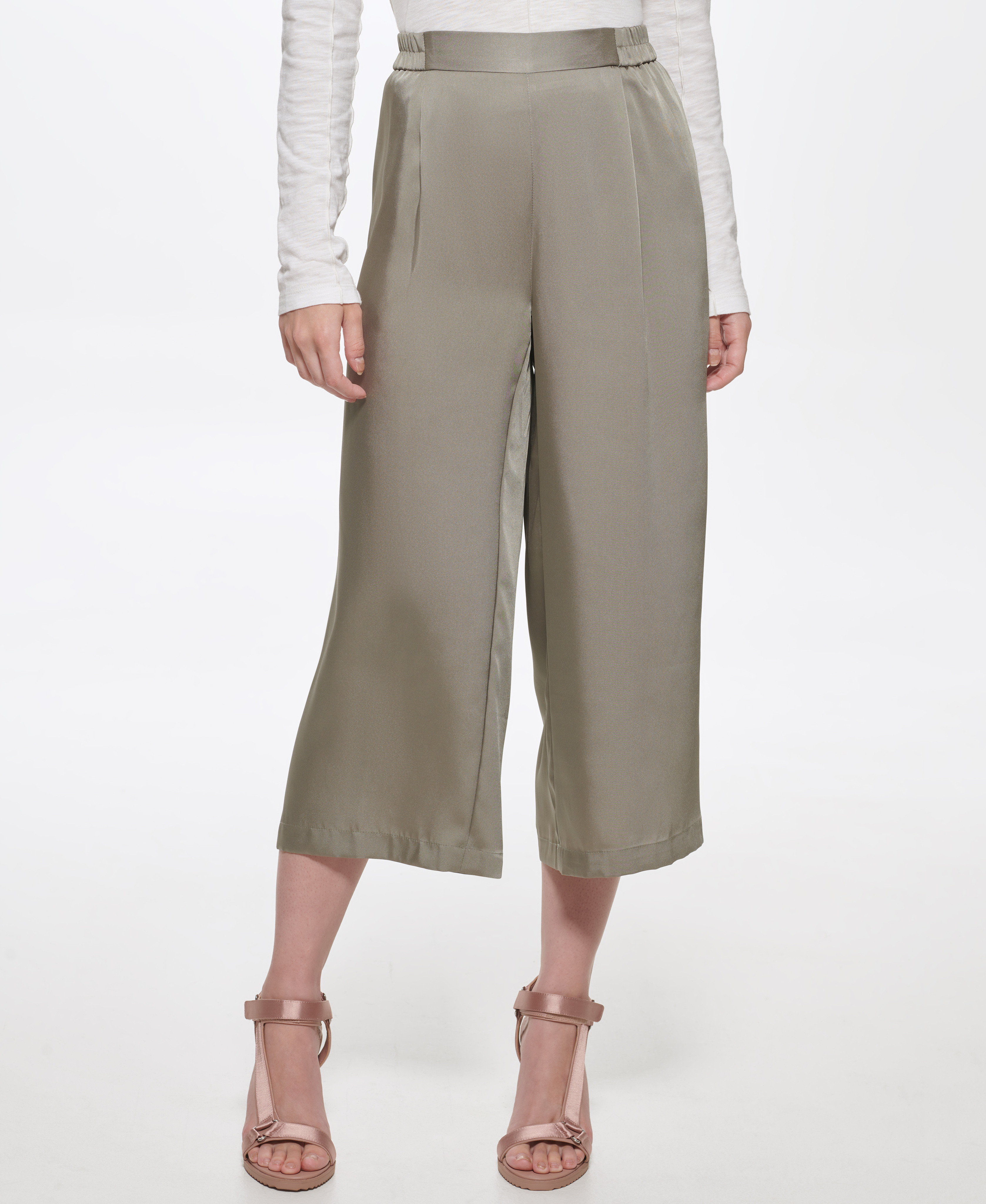 Wide leg trousers, Grey, large image number 3