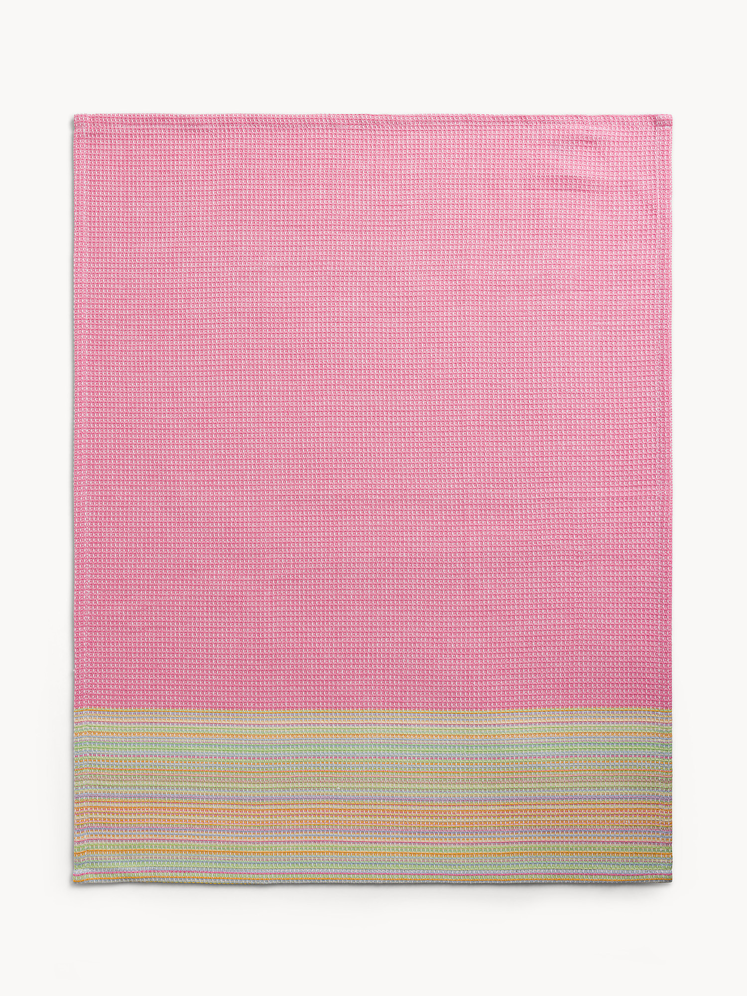 Set of 3 cotton tea towels with honeycomb texture, Multicolor, large image number 1