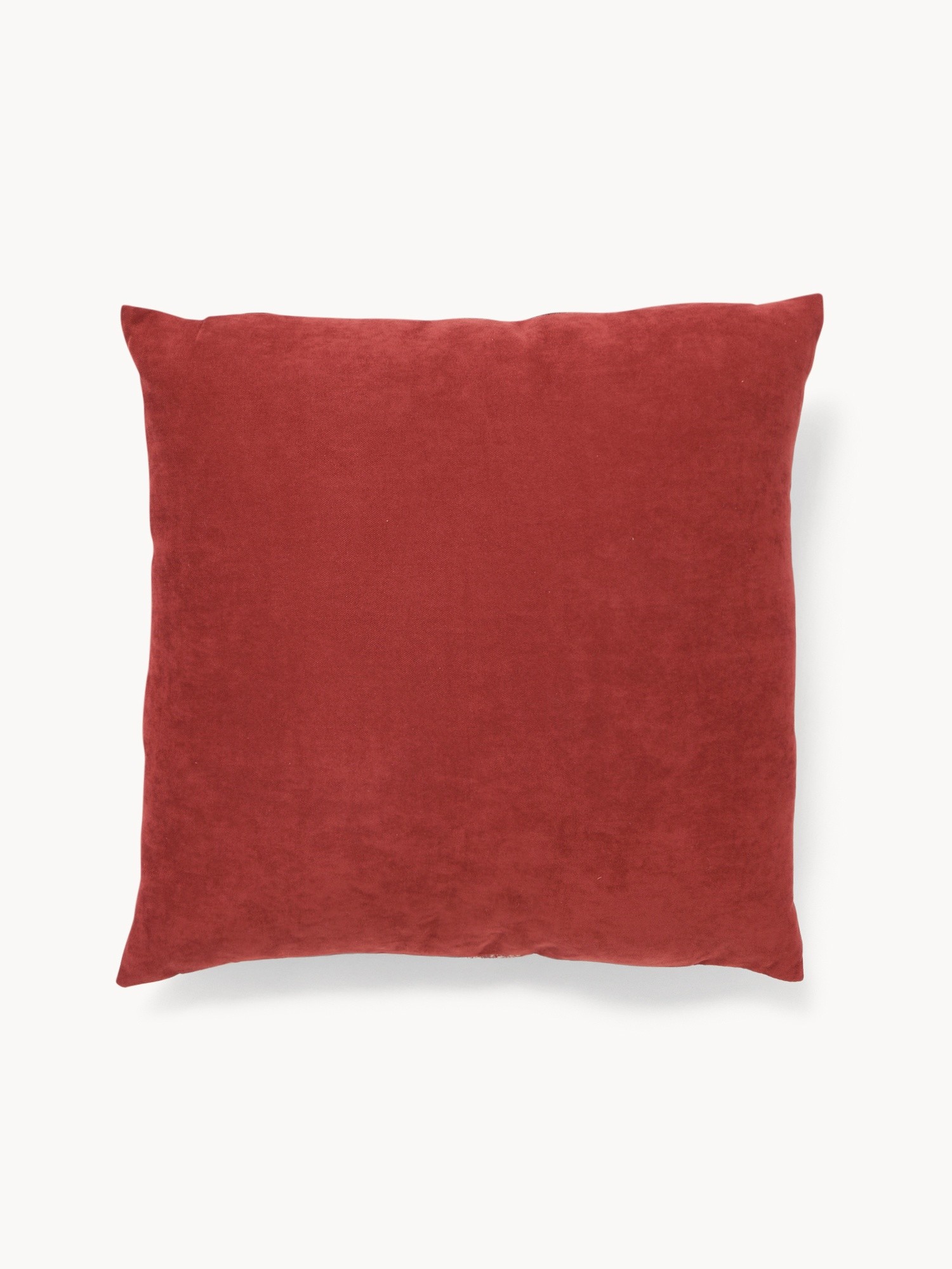 50x50 cm damask pillow, Red, large image number 1