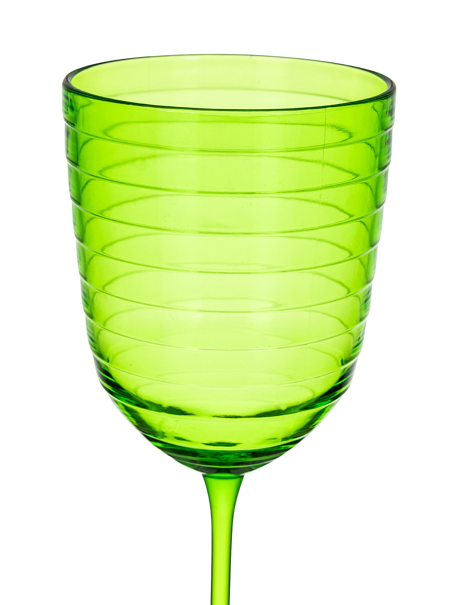 Calice vino in plastica, Verde, large image number 1