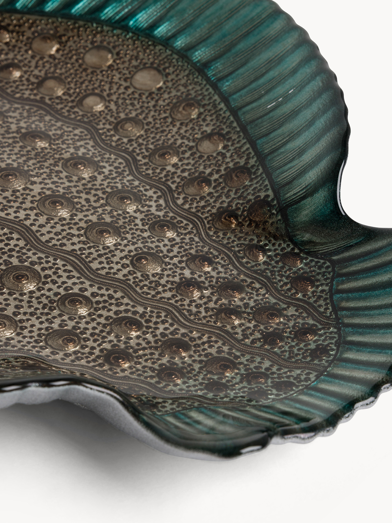 Fish-shaped glass plate, Light Blue, large image number 1