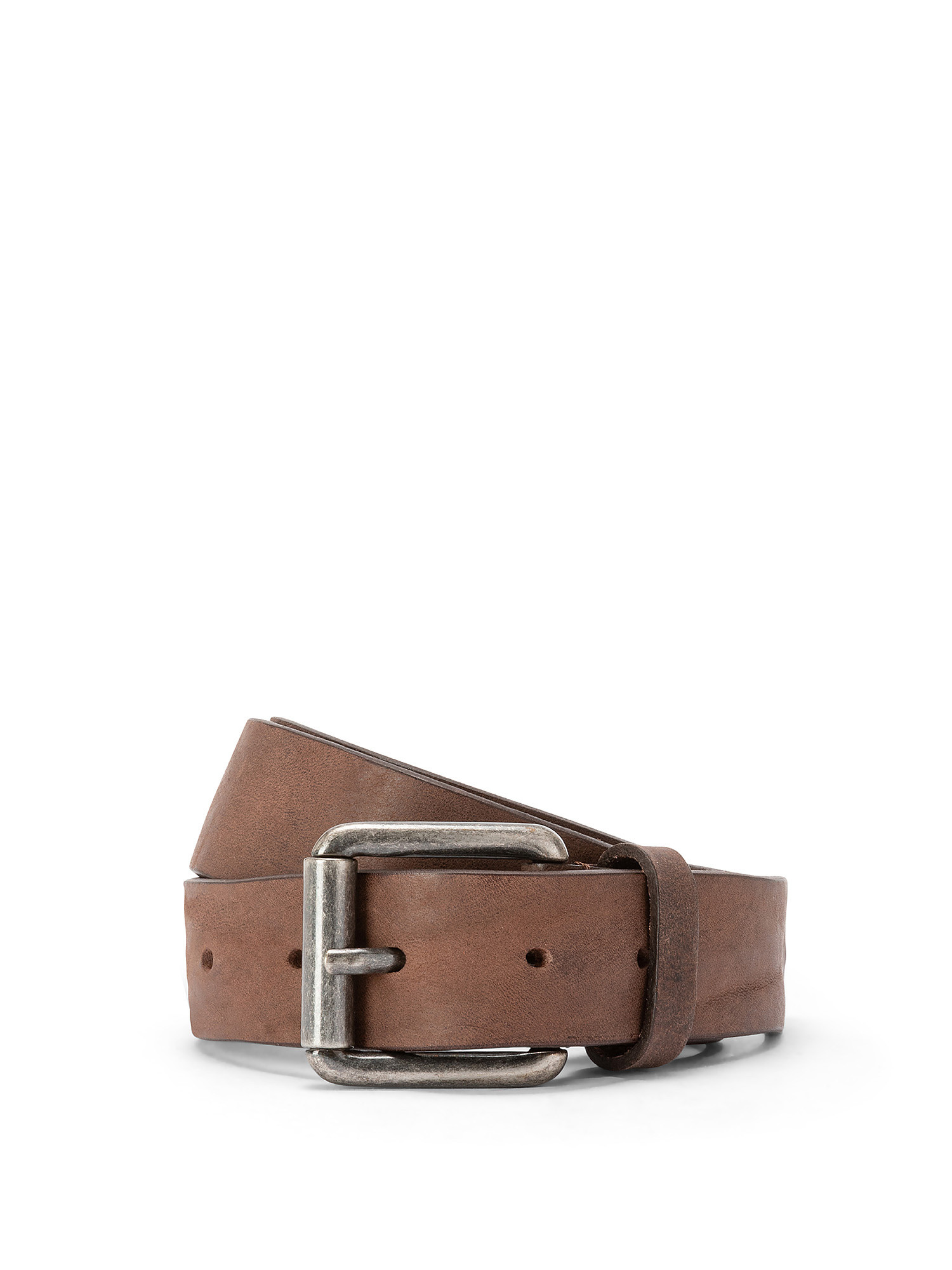 Luca D'Altieri - Leather belt, Brown, large image number 0
