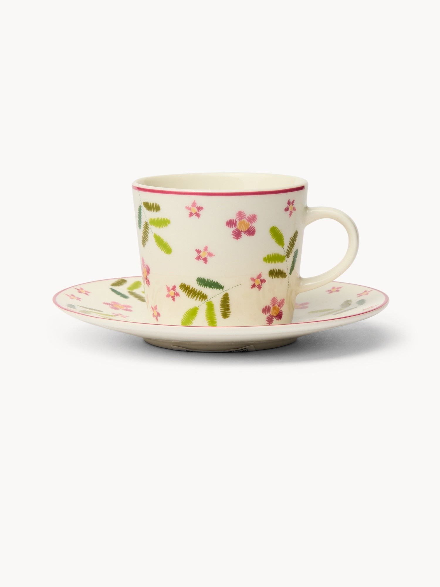 Tazza caff&egrave; in new bone china motivo rose - Prezzo di lancio, Multicolor, large image number 0