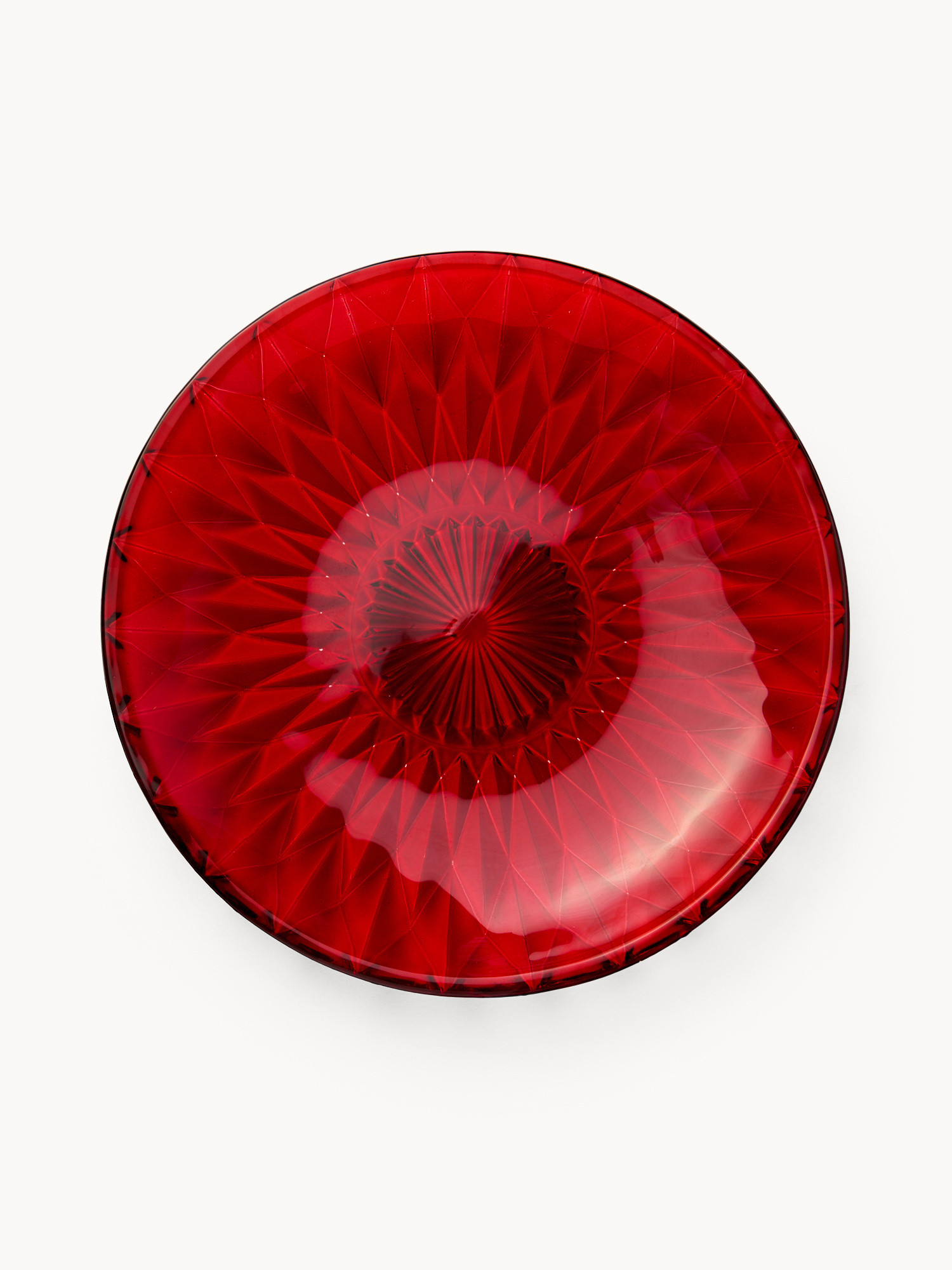 Designer glass decanter, Red, large image number 0