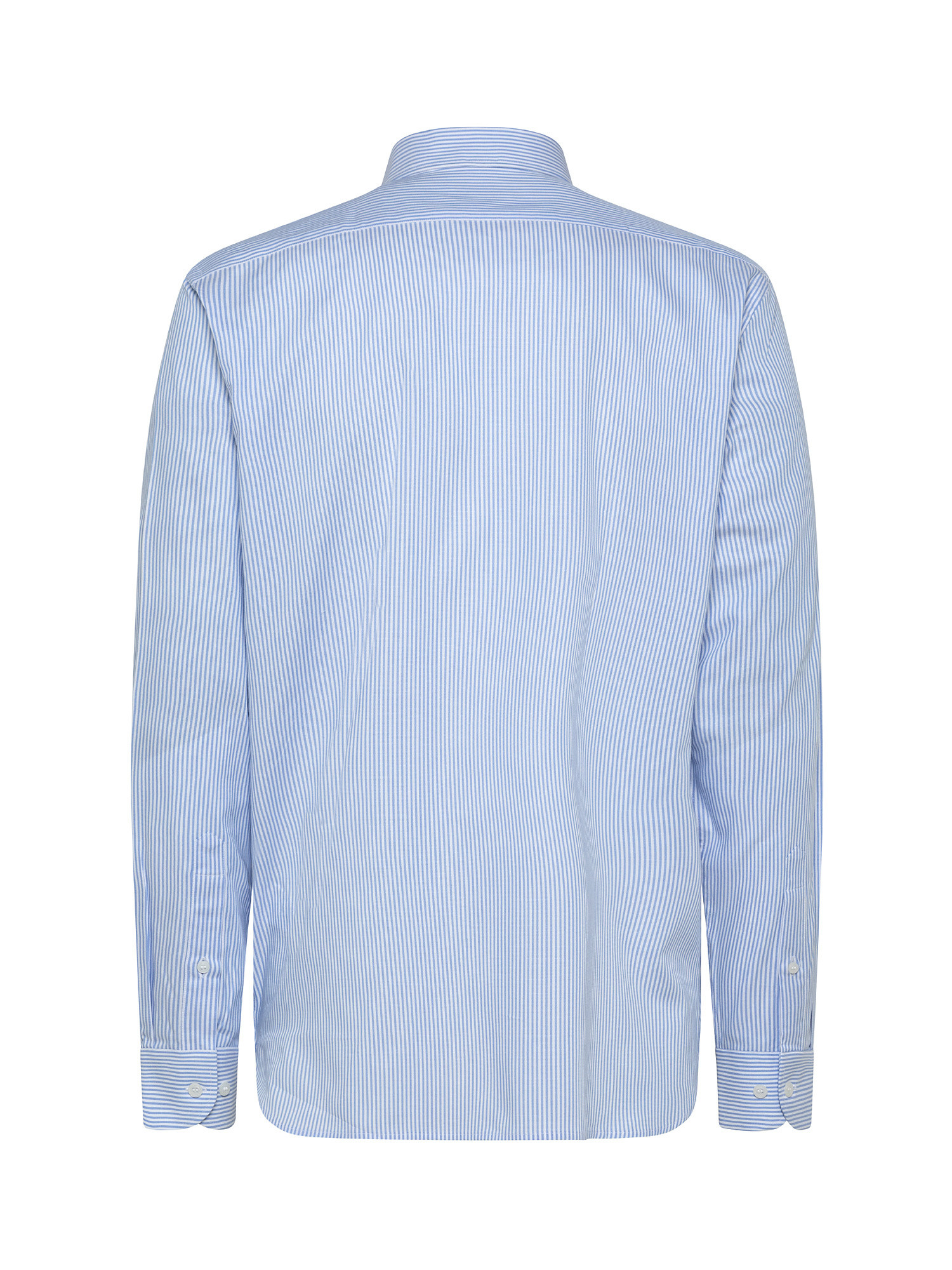 Camicia tailor fit in cotone oxford, Azzurro, large image number 1