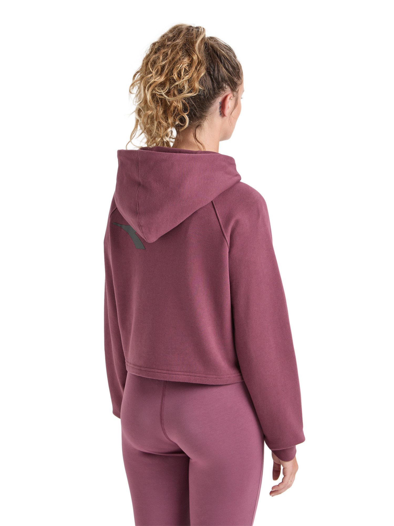 Diadora - Manifesto cotton hoodie, Purple, large image number 3