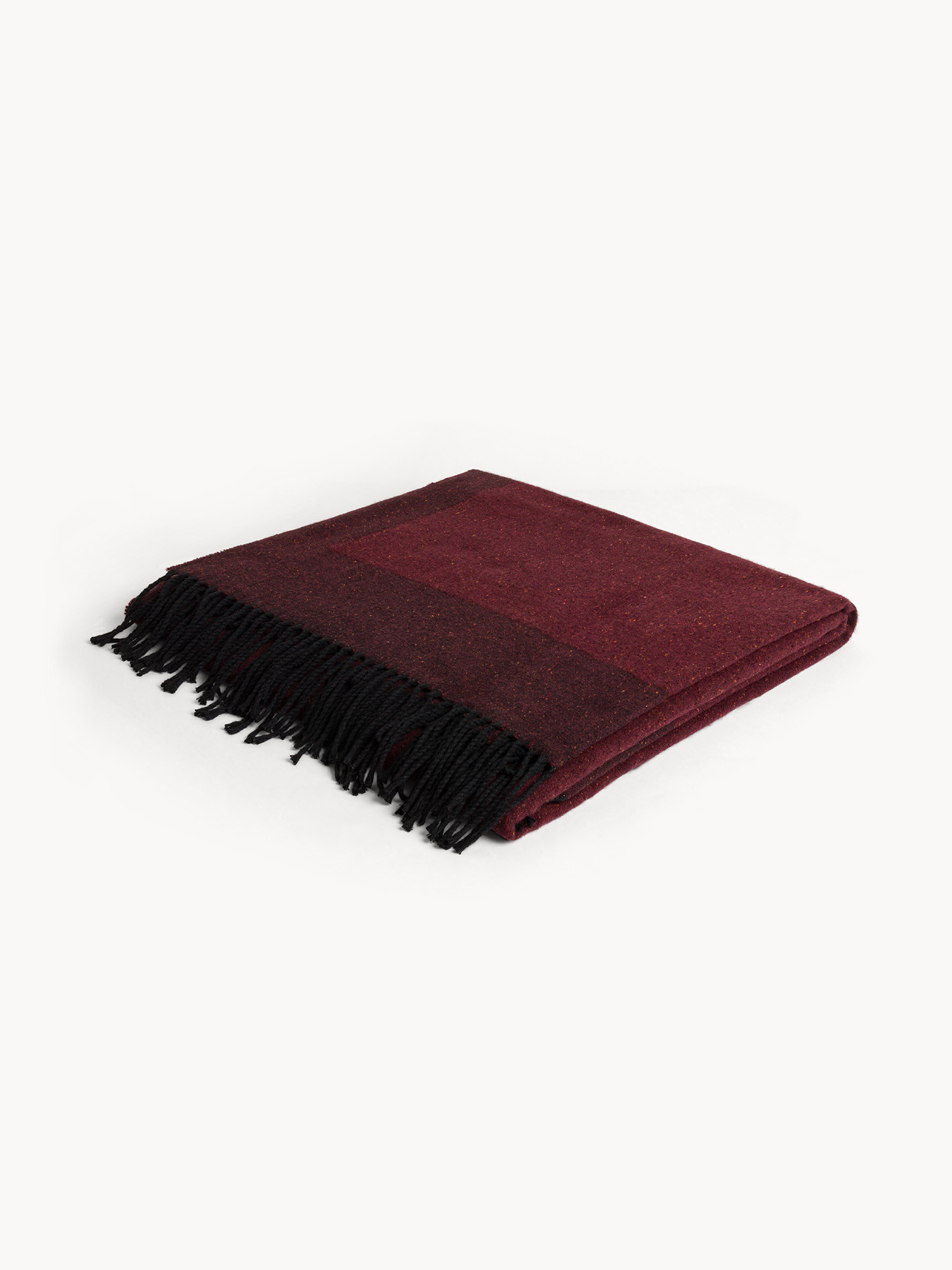 Soft throw made in Italy, Red Bordeaux, large image number 0