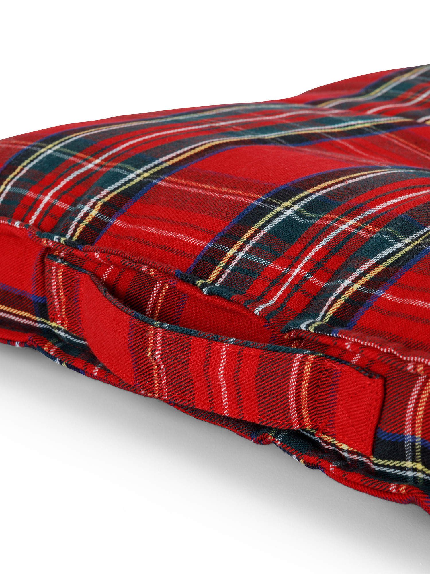 Padded tartan mattress, Red, large image number 1