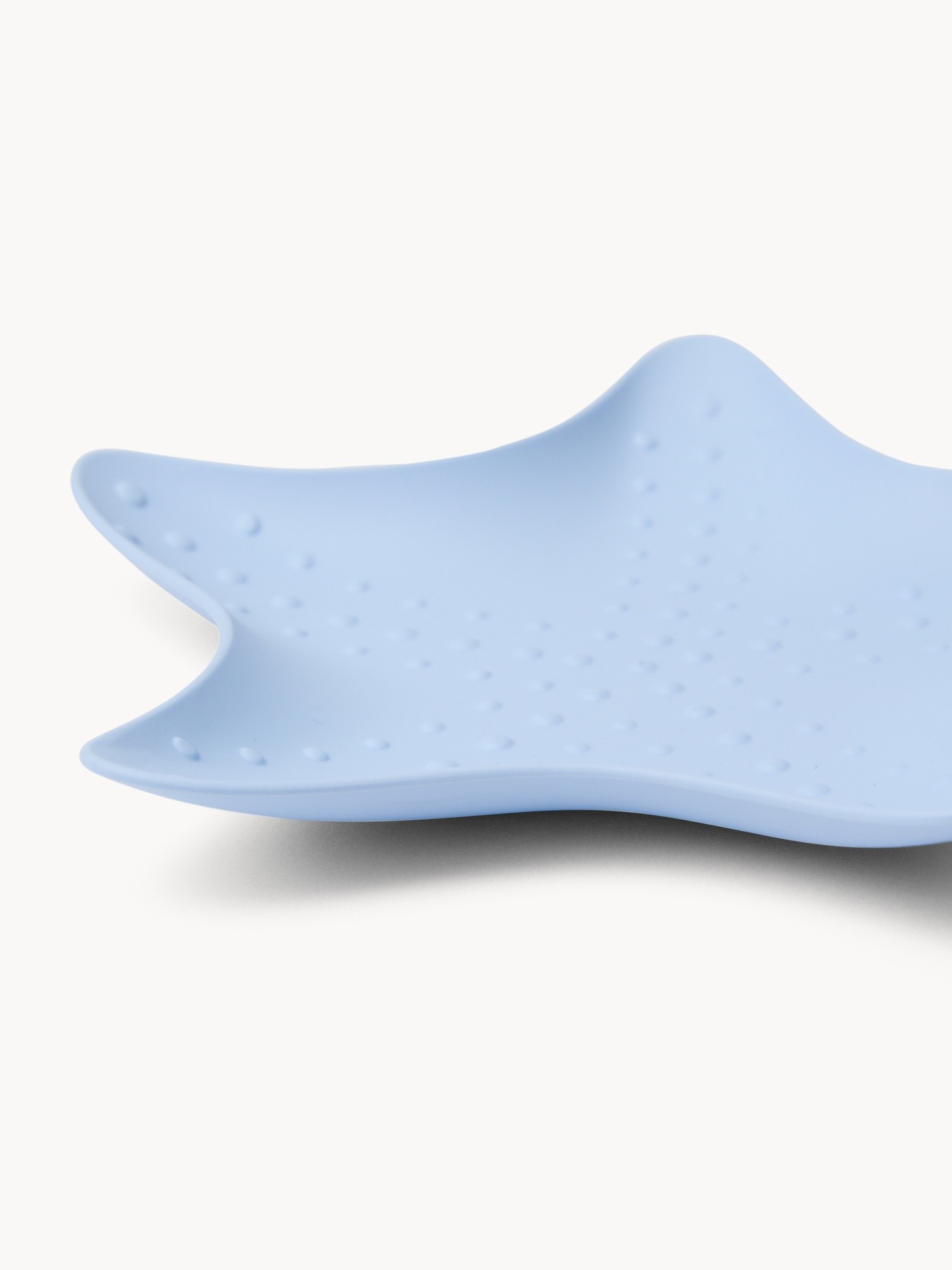 Starfish-Shaped Plastic Saucer - Introductory Price, Light Blue, large image number 1