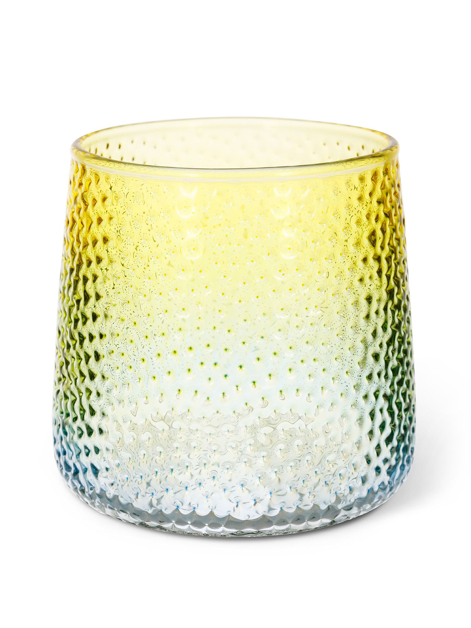 Two-tone glass water glass, Light Blue, large image number 1