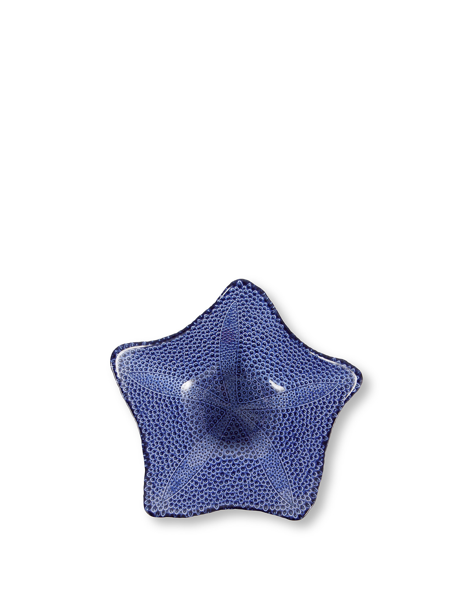 Coppetta vetro a stella marina, Blu, large image number 1