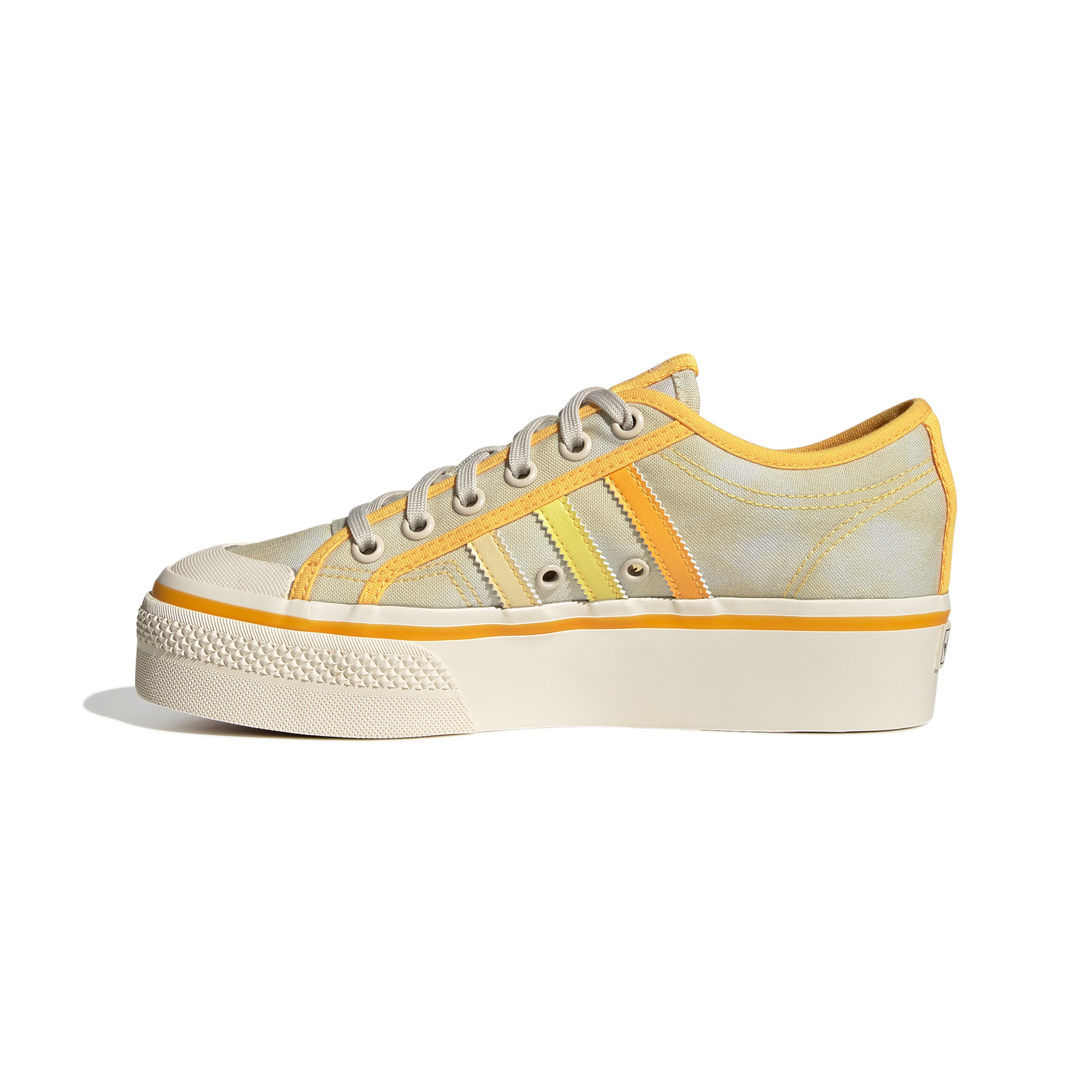 Adidas - Nizza Platform Shoes, Yellow, large image number 3