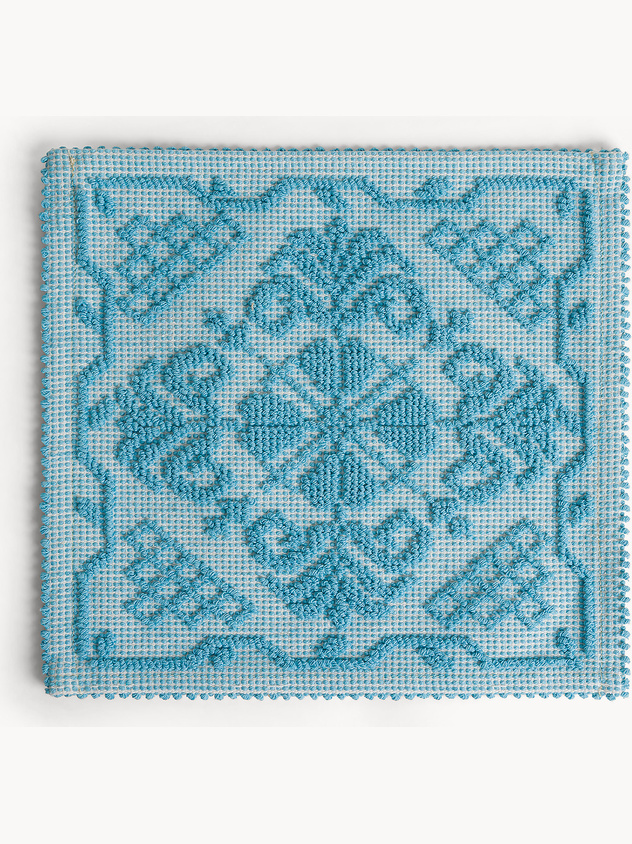 Sardinian placemat in solid color pure cotton