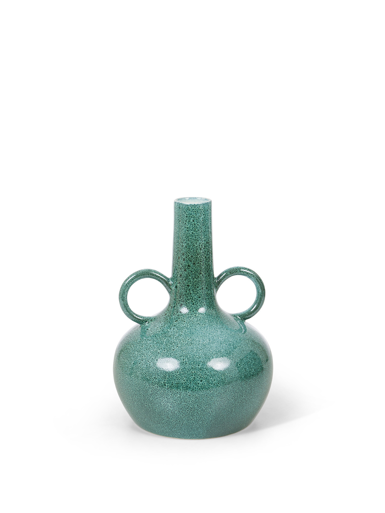 Handcrafted Portuguese ceramic vase, Green, large image number 0