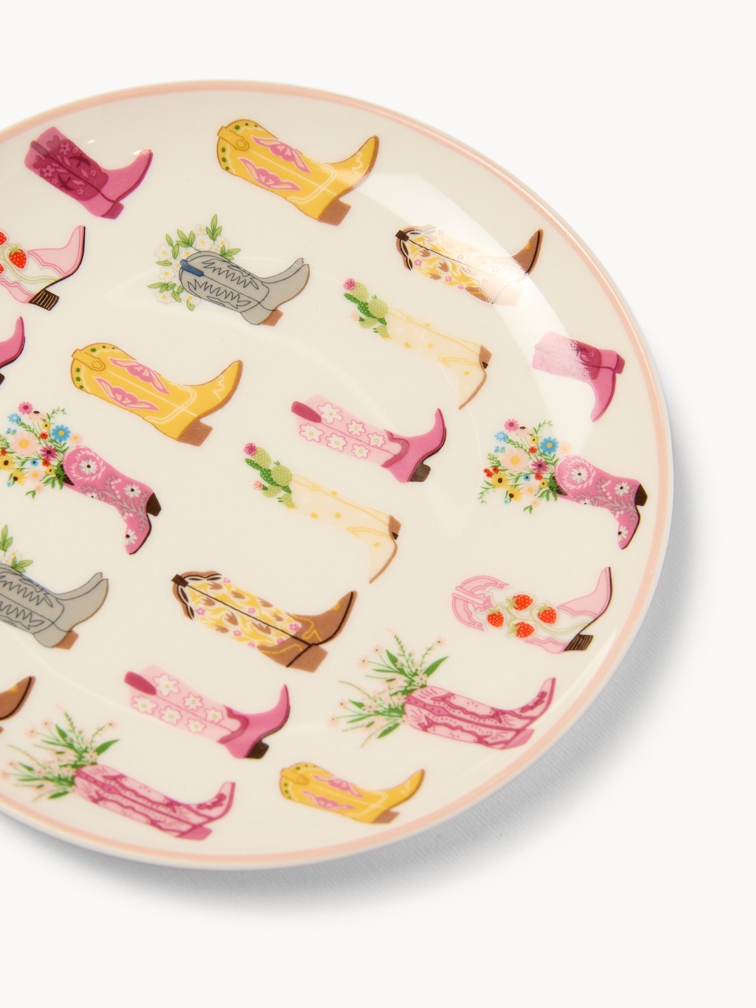 Piattini pane in new bone china motivo stivali - Prezzo di lancio, Multicolor, large image number 1