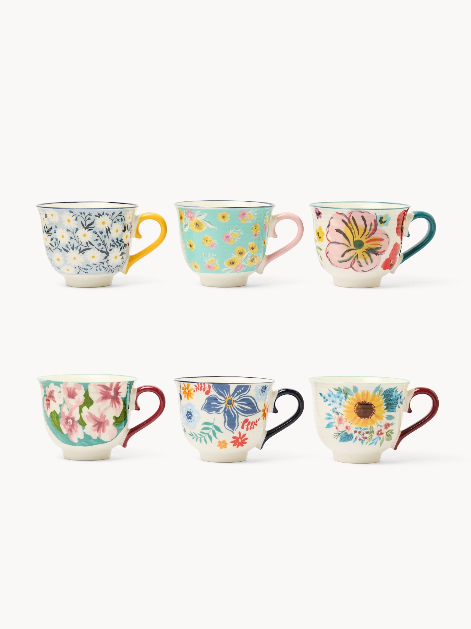 Tazza colazione in new bone china motivo fiori - Prezzo di lancio, Multicolor, large image number 0