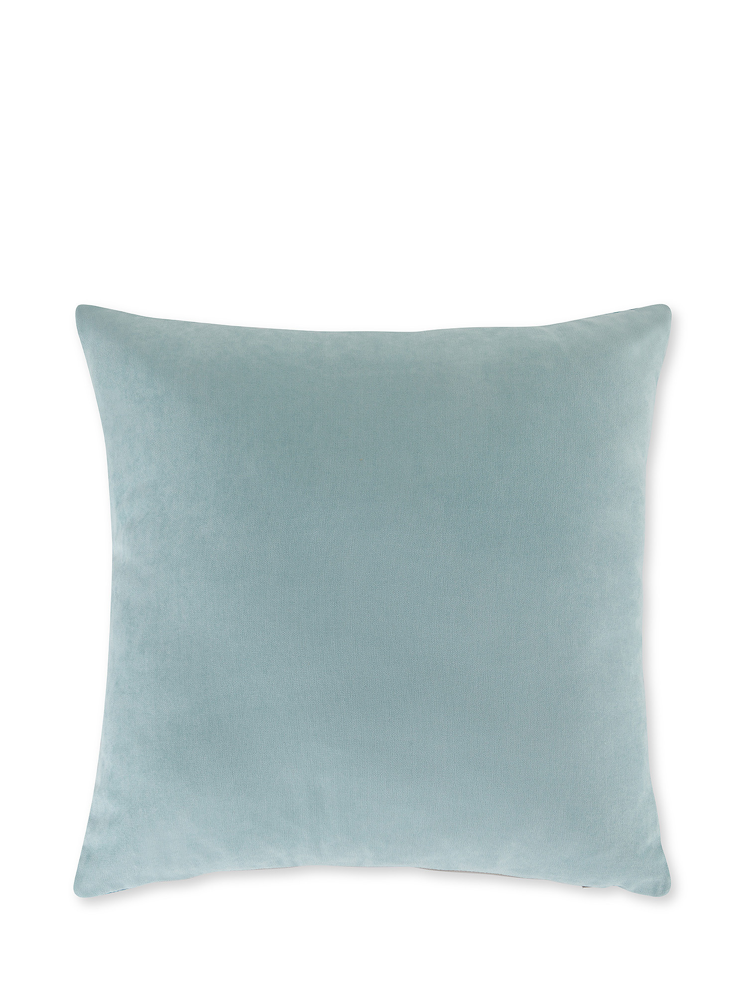 Jacquard cushion with zigzag motif 45x45cm, Light Blue, large image number 1
